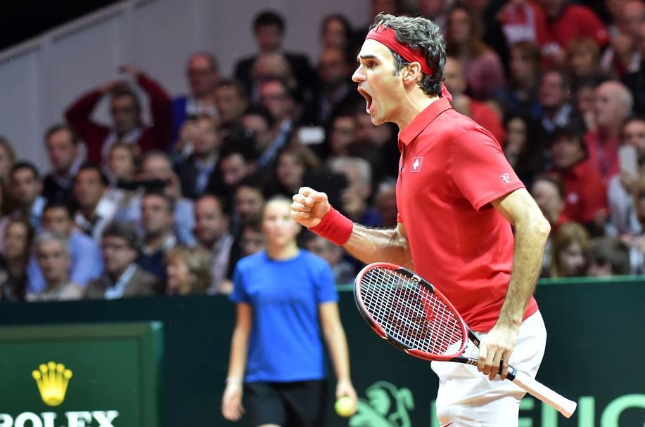 Re Roger Federer porta a casa il trionfo più desiderato, quello che mancava in bacheca: la Coppa Davis. Afp